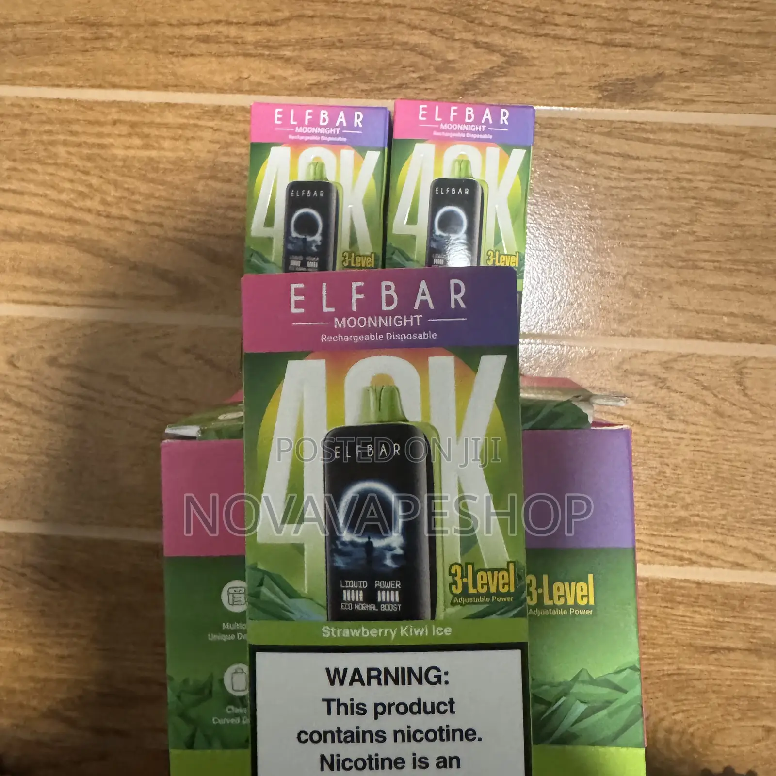 Elfbar 40000 Puff Strawberry Kiwi Ice Vape Hookh