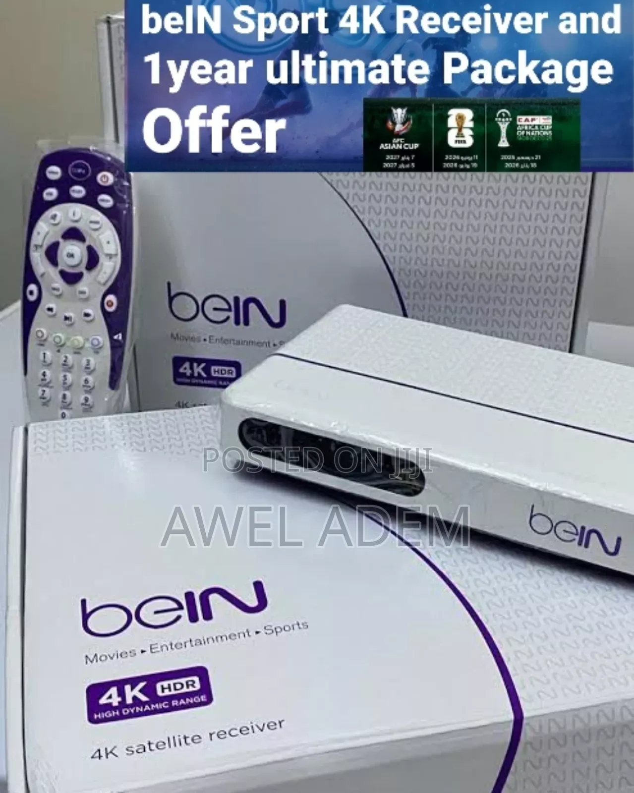 Bein Sport Receiver and 1year Ultimate Package Offer