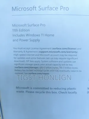 New Microsoft Surface Pro 11th Edition, a Copilot+ PC 16GB SSD 1T