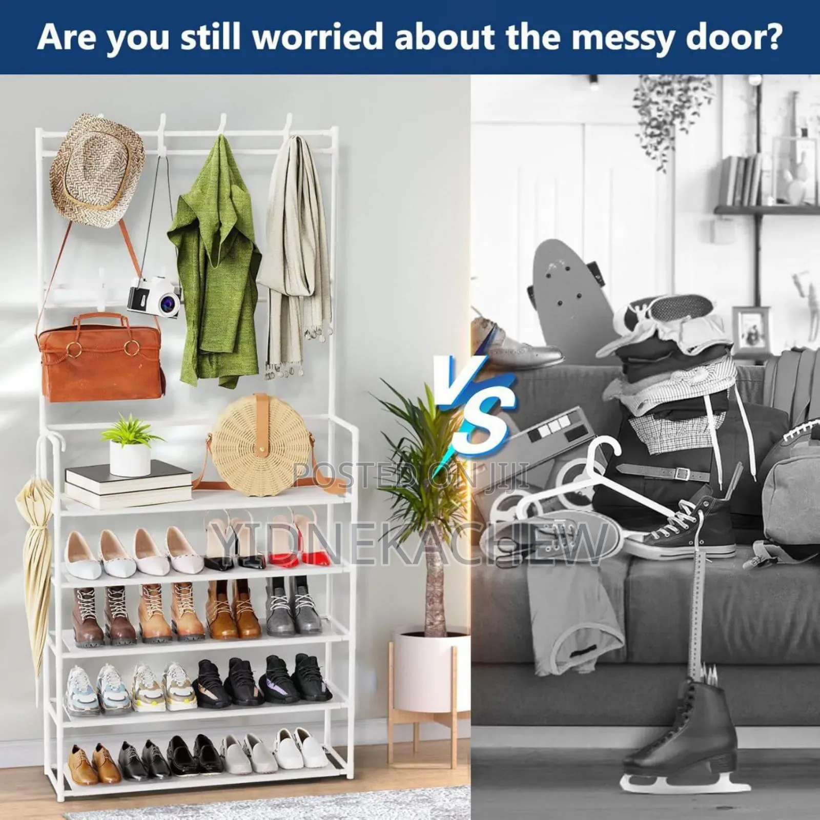 New Simple Floor Shoes Clothes Rack