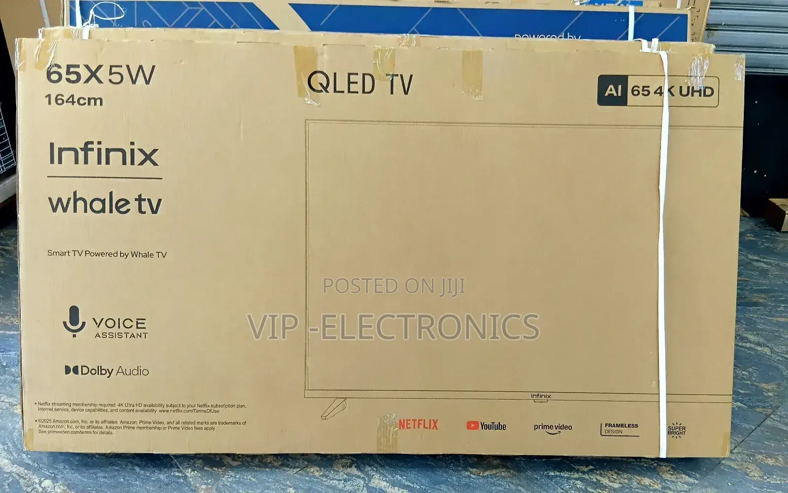 Infinix 65 Inch Tv Smart Qled Whale Tv Frameless Tv