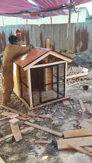 Photo - የእንጨት የውሻ ቤቶች