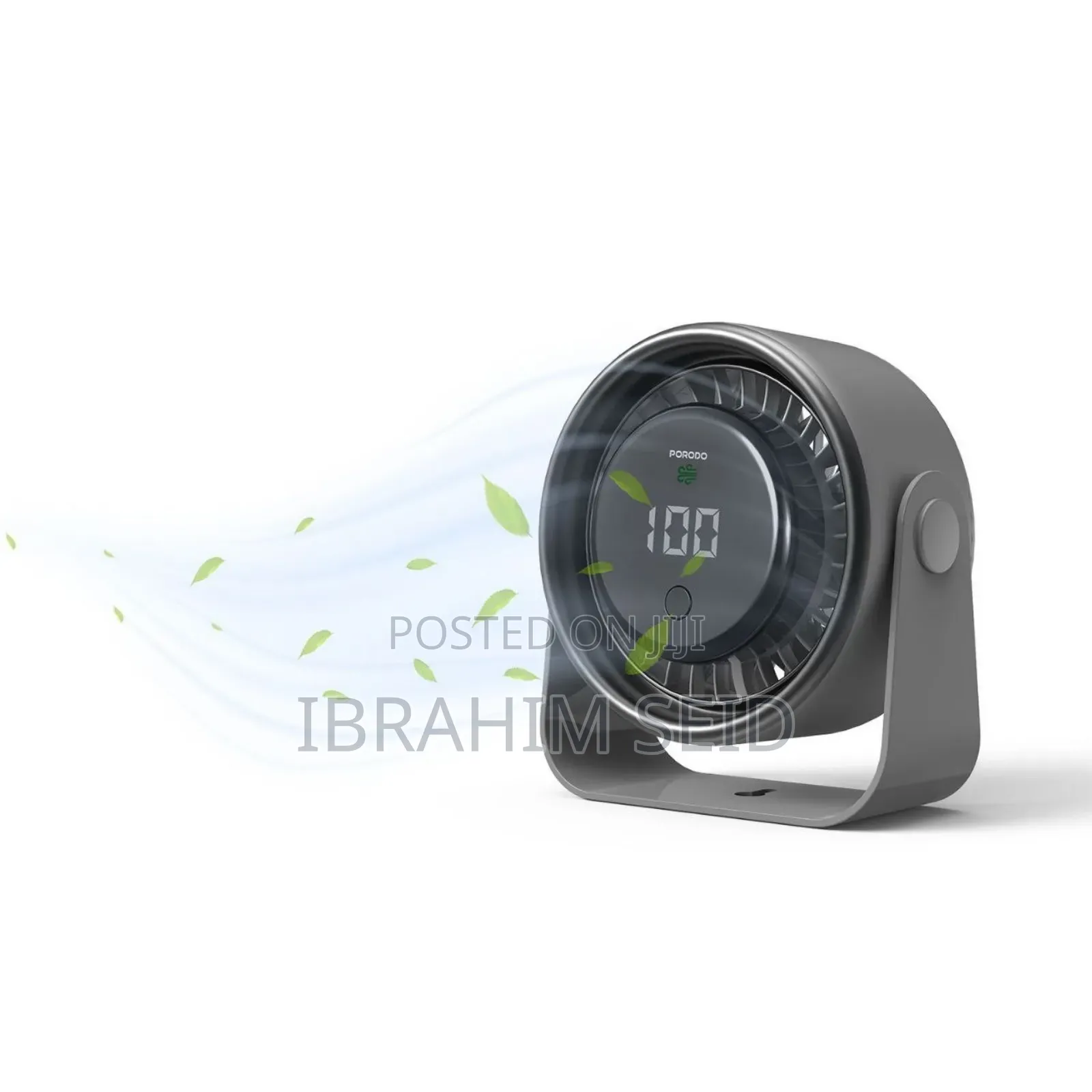 Porodo Flura Mini Cooling Fan With Desktop Wall Mount