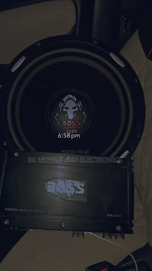Boss 2500w Subwoofer With Boss 3000w Amplifier
