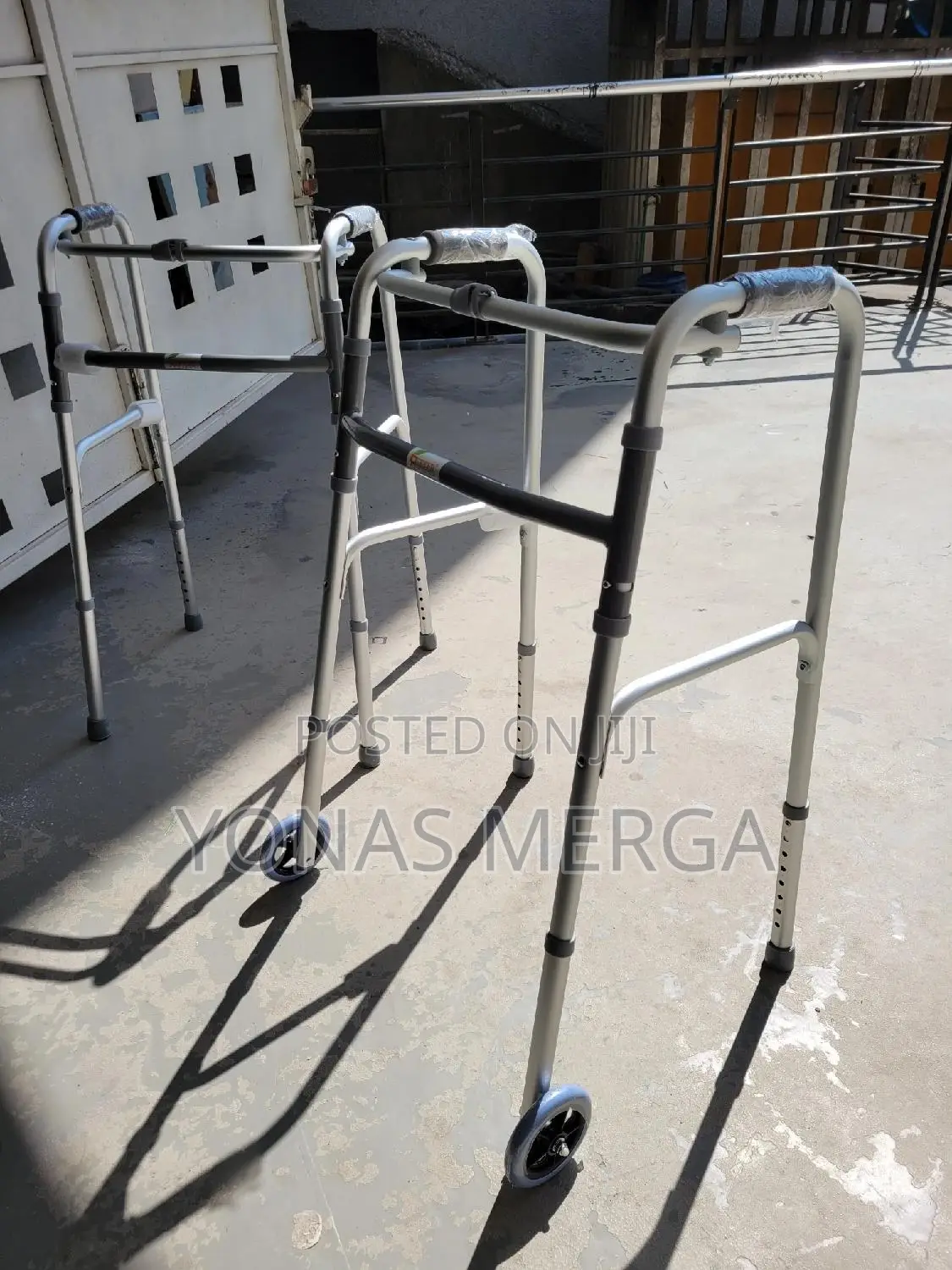 Aluminum Walking Aid馬各walker Wheels, 2pcs Anti-Slip Rubber傘墯walker