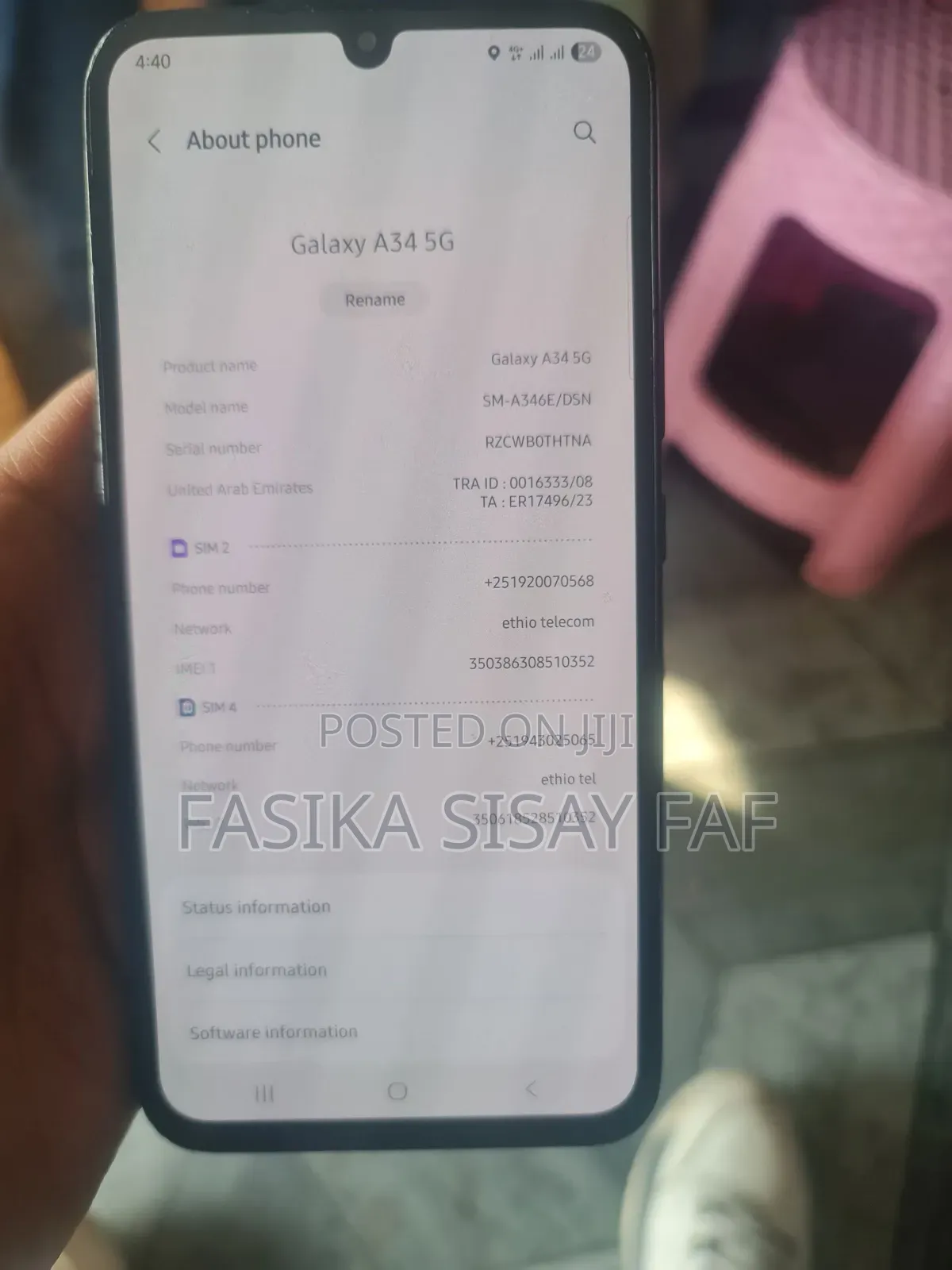 Samsung Galaxy A34 5G 128 GB Gray