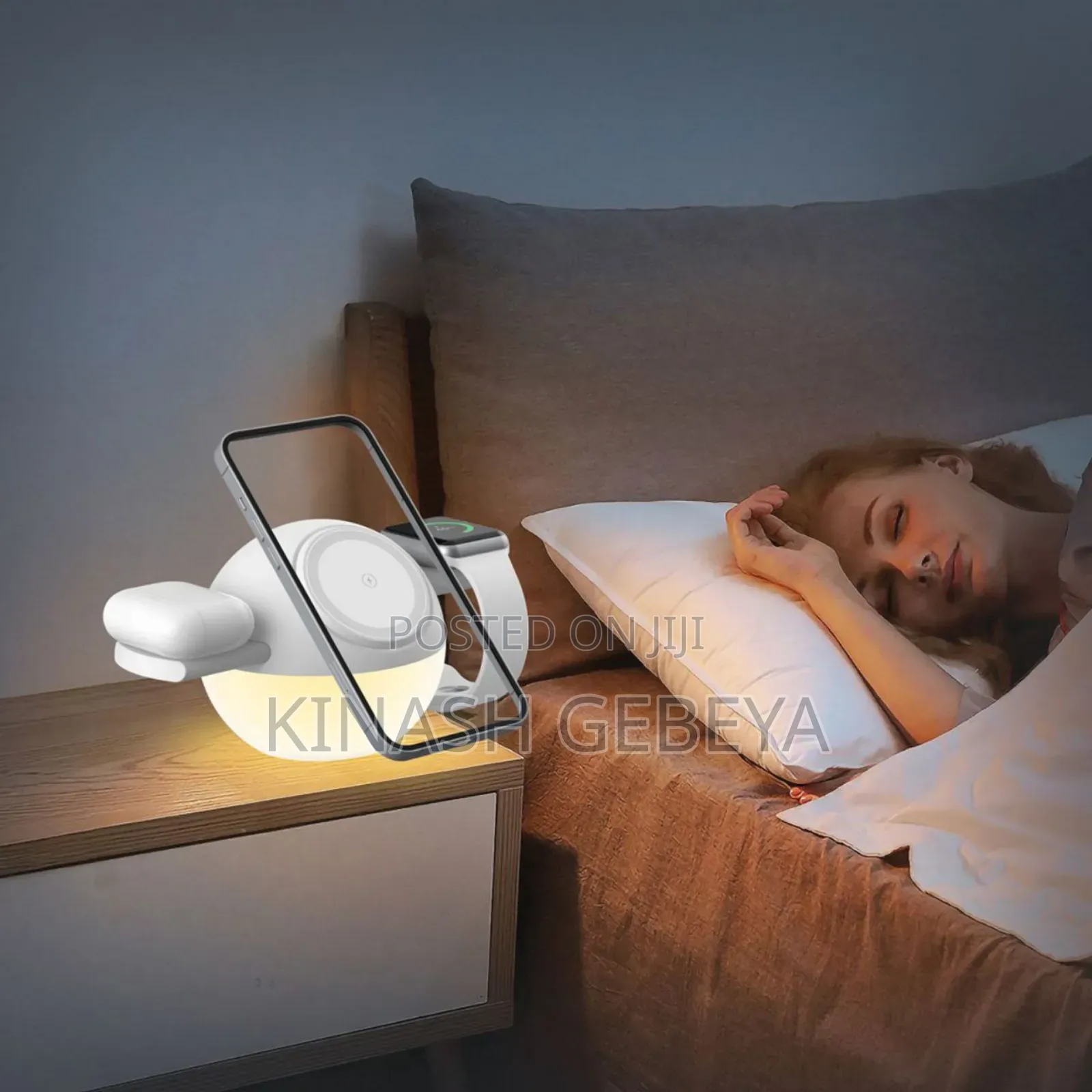 Porodo 3in1 Wireless Charger With Light