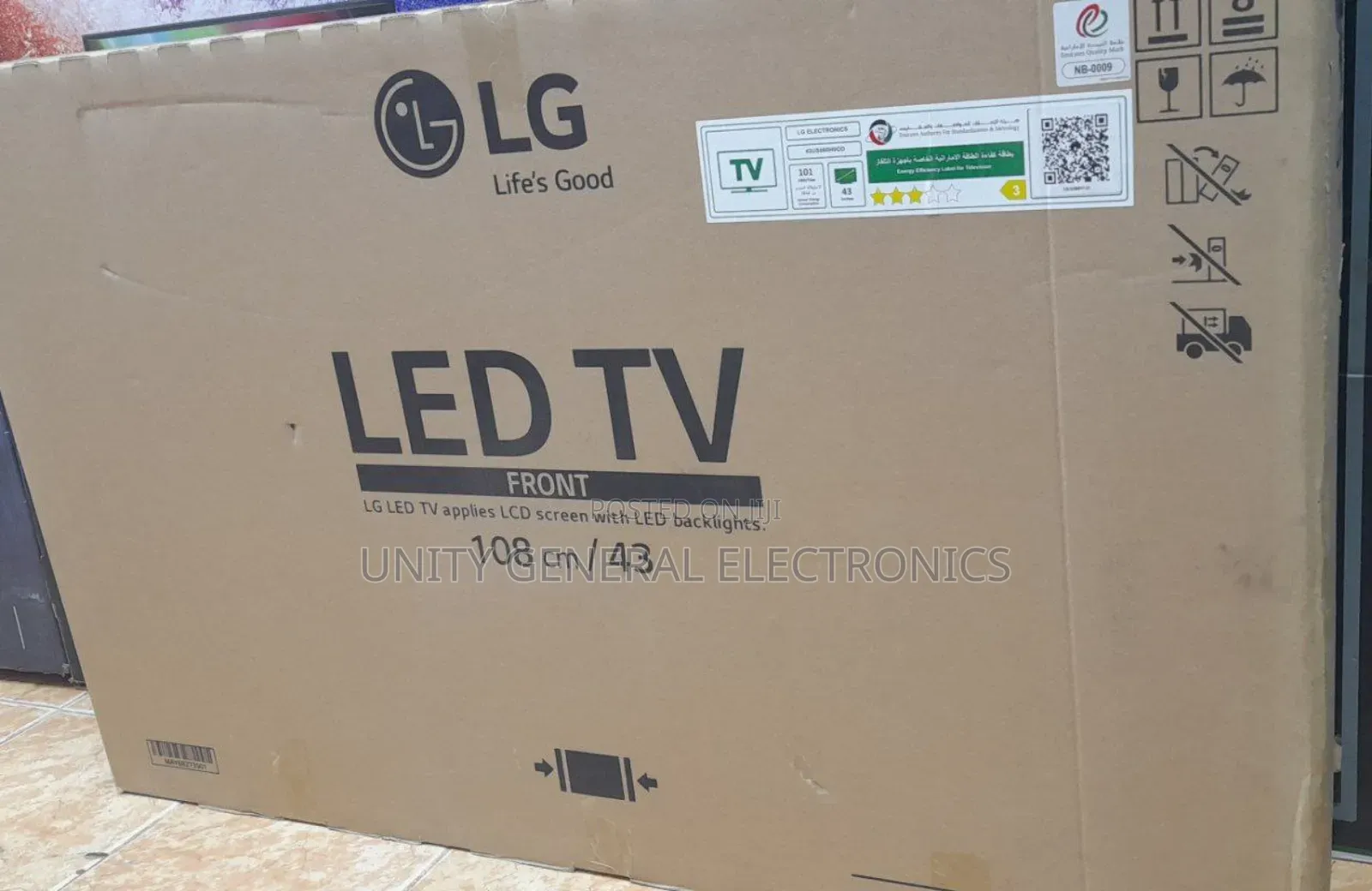 Lg 43" Led Smart Tv *Free Delivery