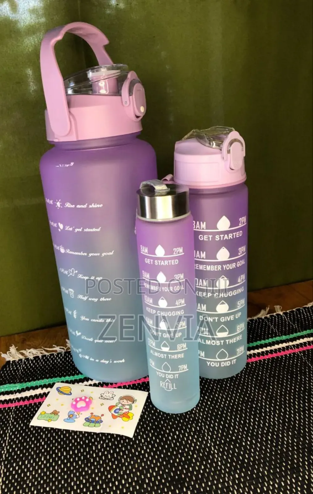 3 in 1 Colourf Water Bottle