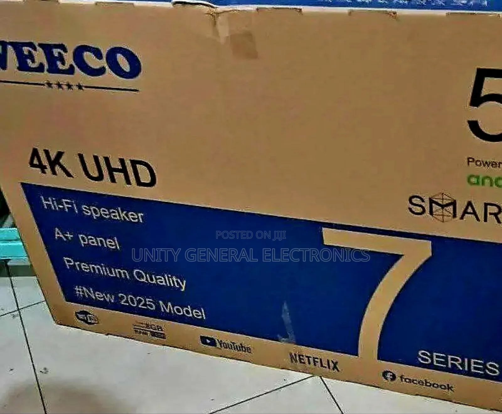 **Weeco 55" Uhd Smart Tv New 2025