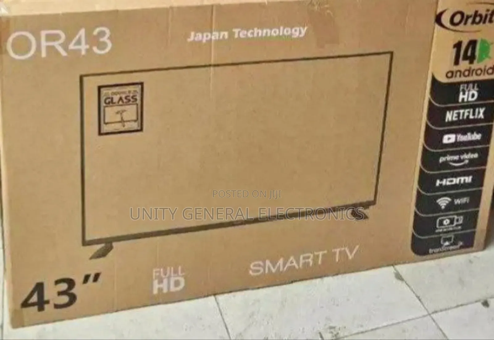 Orbit 43" Android Tv New Model Free Delivery