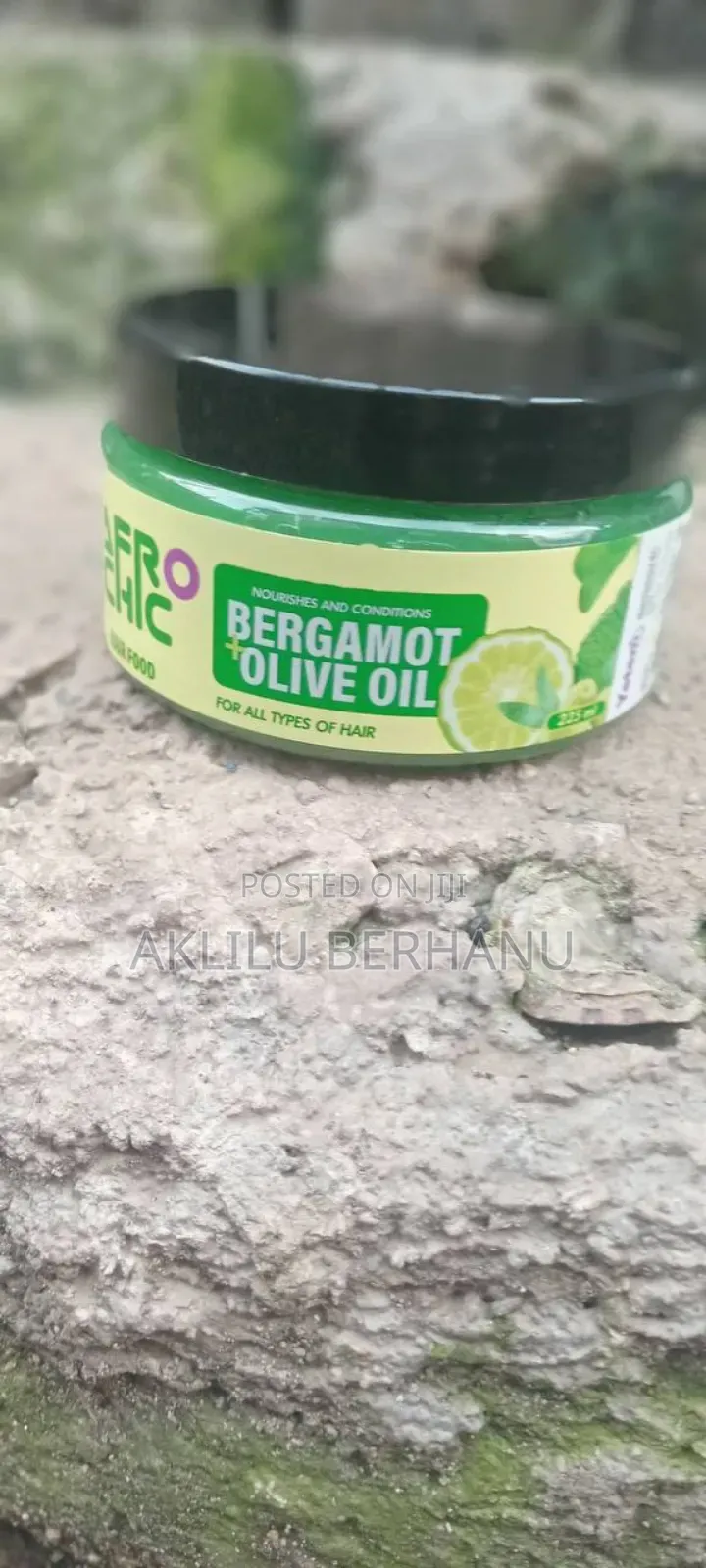 Afro Chic Bergamot With Olive Oil Hair Scalp Conditioner