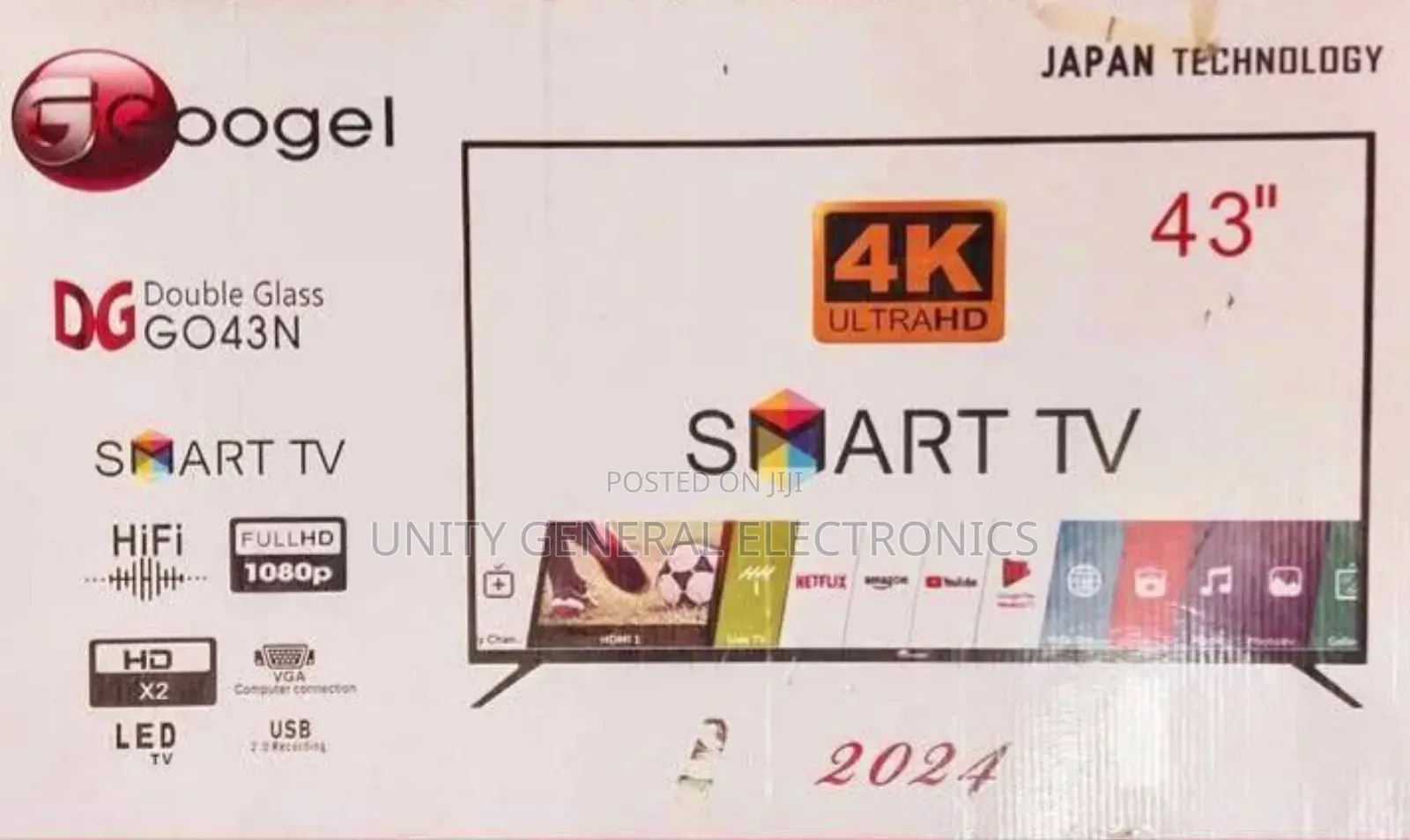 Google 43" Ultra Smart Tv New 2025