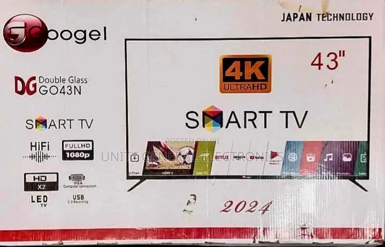 Google 43" Ultra Smart Tv New 2025