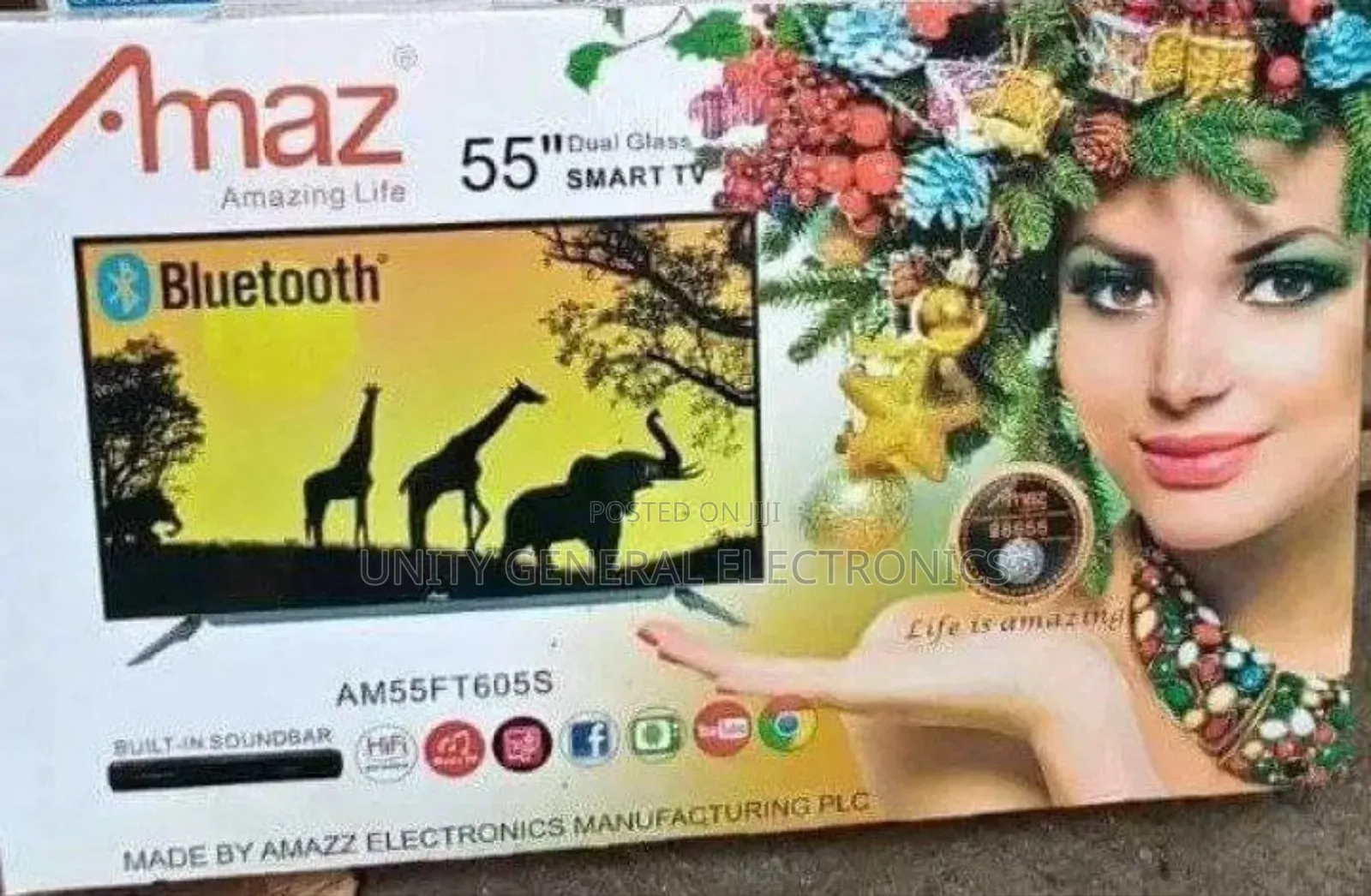 Amaz 55" Uhd Smart Tv Free Delivery
