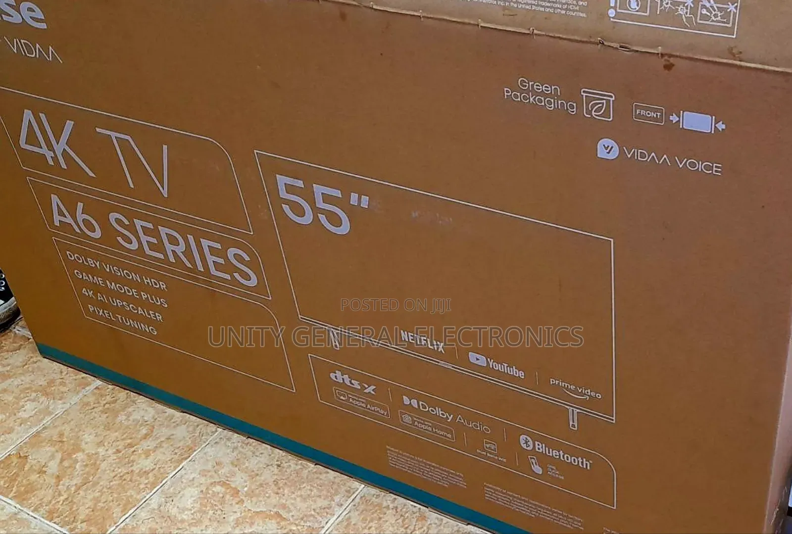 Hisence 55" A6series Uhd Tv Free Delivery