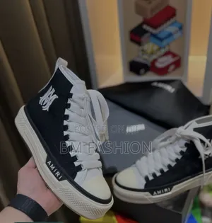 Photo - Amiri Ma Logo High-Top Sneakers