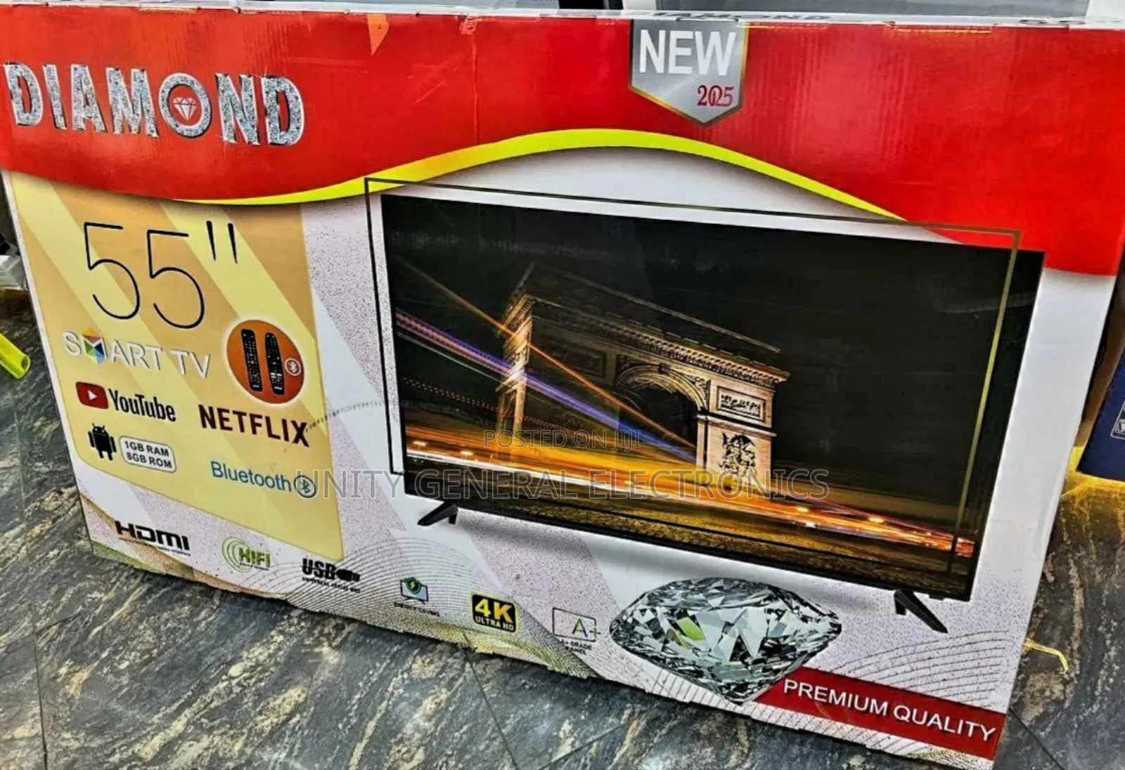 Diamond 55" Led Smart Tv Free Delivery