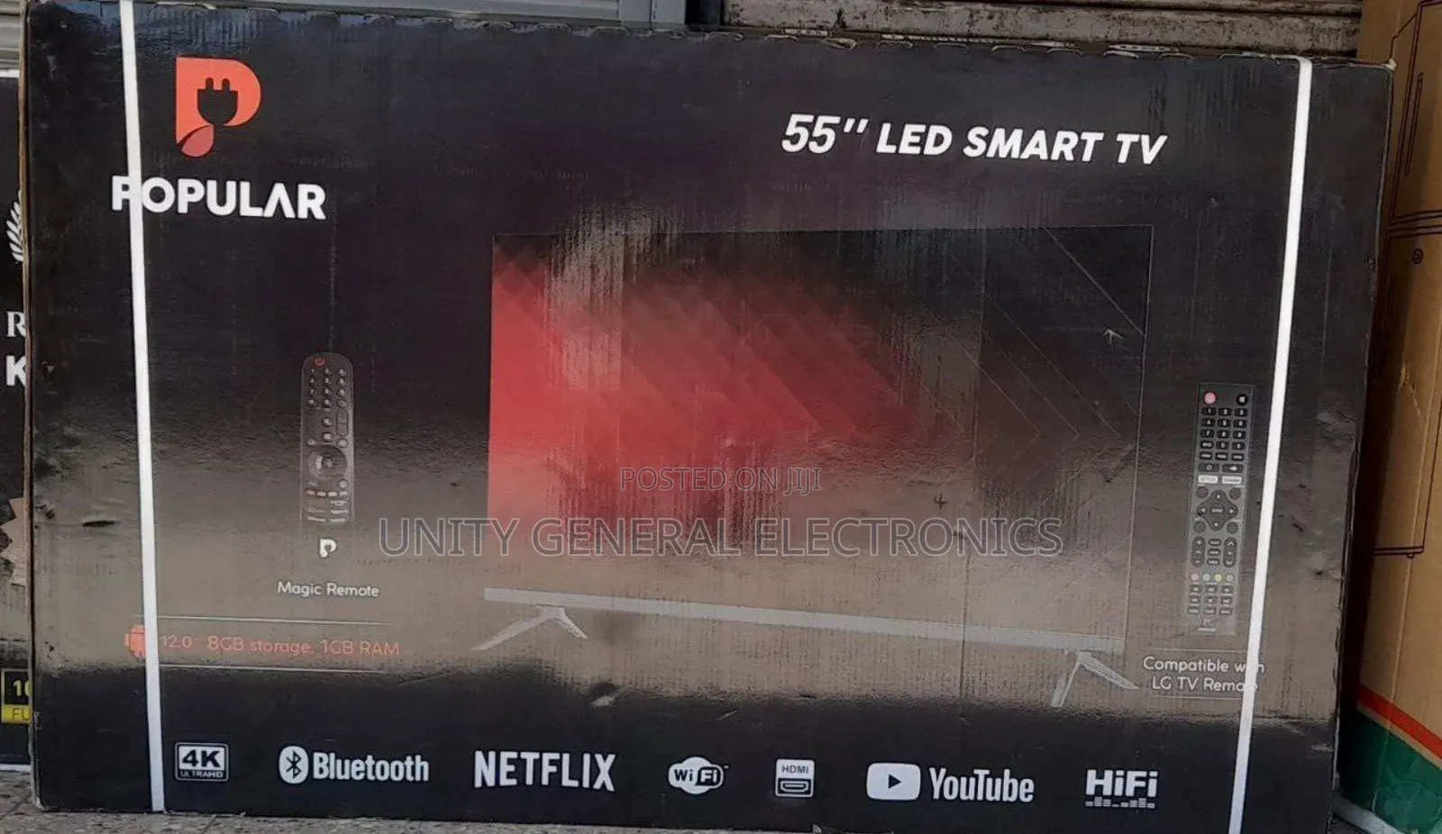 Popular 55" Uhd Smart Android Tv New 2025 10year Warranty