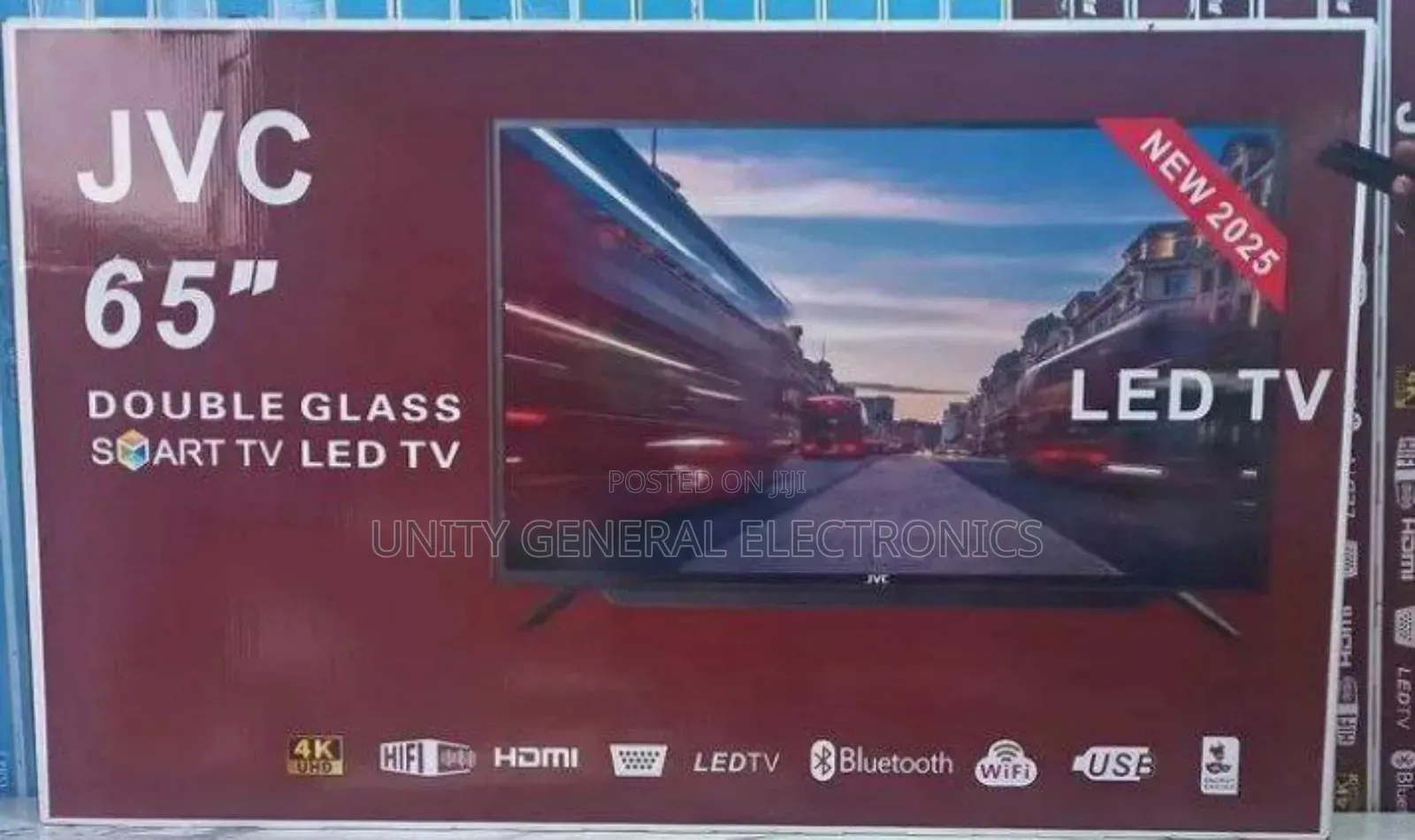 JVC 65" Led Smart Android Tv New 2025 10year Warranty