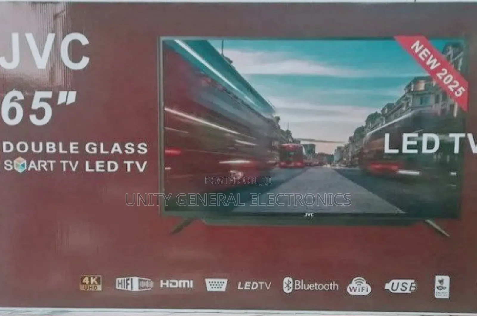 JVC 65" Led Smart Android Tv New 2025 10year Warranty