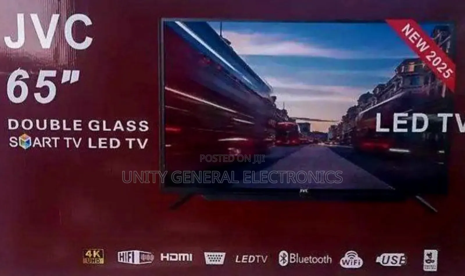 JVC 65" Led Smart Android Tv New 2025 10year Warranty