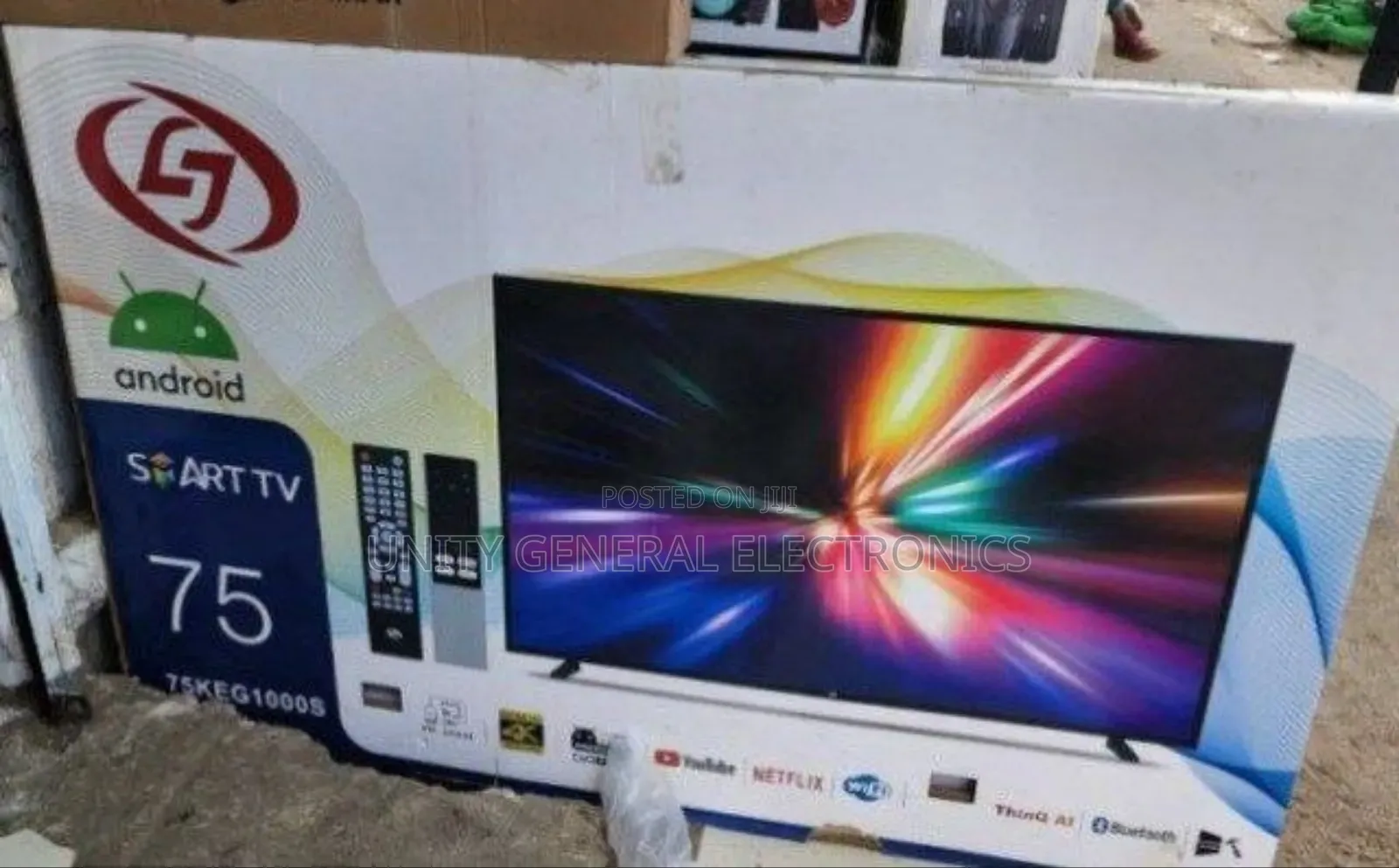 Lj 75" Uhd Smart Android Tv New Model Free Delivery