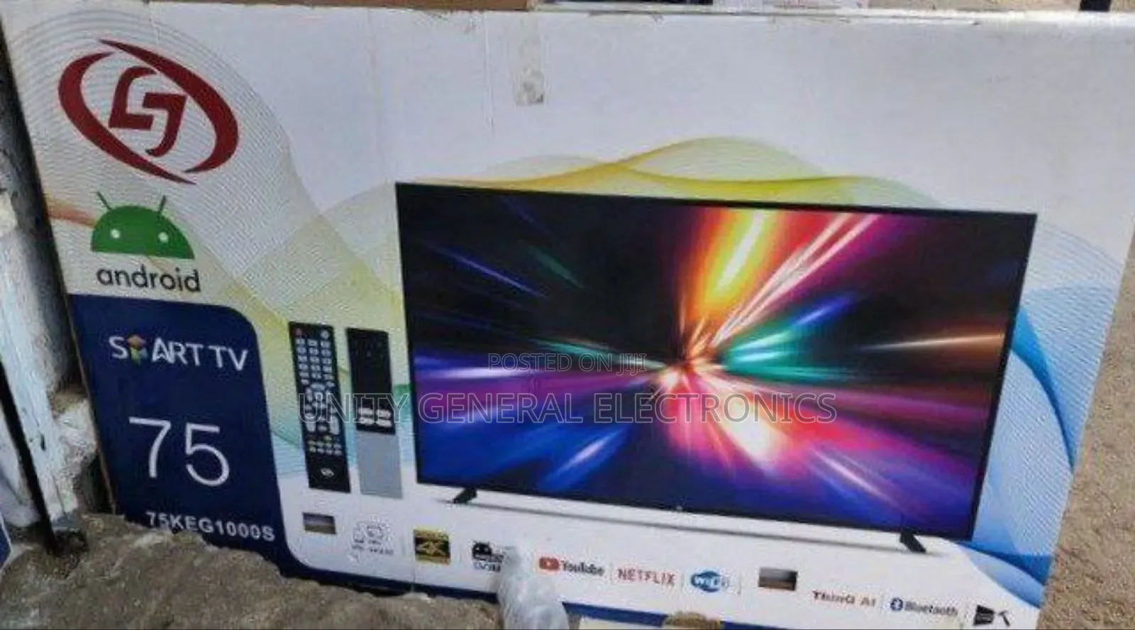 Lj 75" Uhd Smart Android Tv New Model Free Delivery