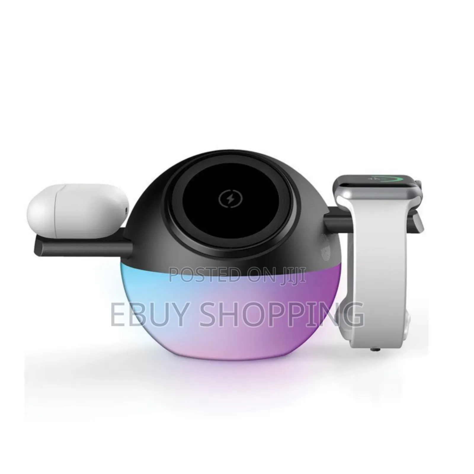 Porodo Orbix 3-in-1 Wireless Charger With Adjustable Ambient Light