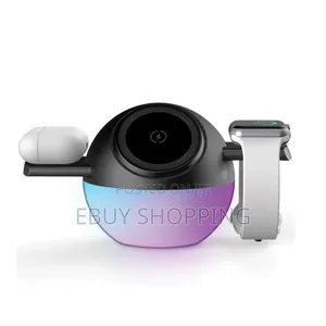 Photo - Porodo Orbix 3-in-1 Wireless Charger With Adjustable Ambient Light