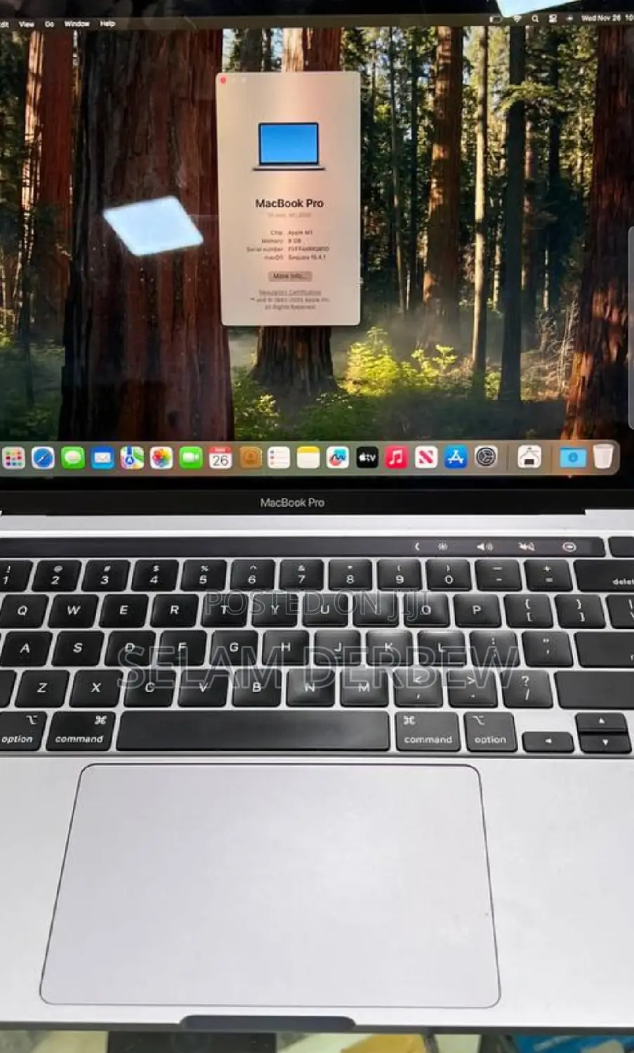 New Laptop Apple MacBook Pro M1 8GB Apple M1 SSD 256GB