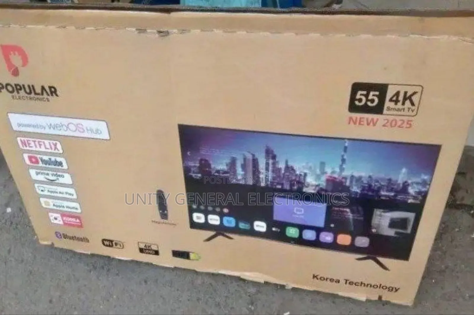Popular 55" Uhd Smart Tv Free Delivery 10year Warranty