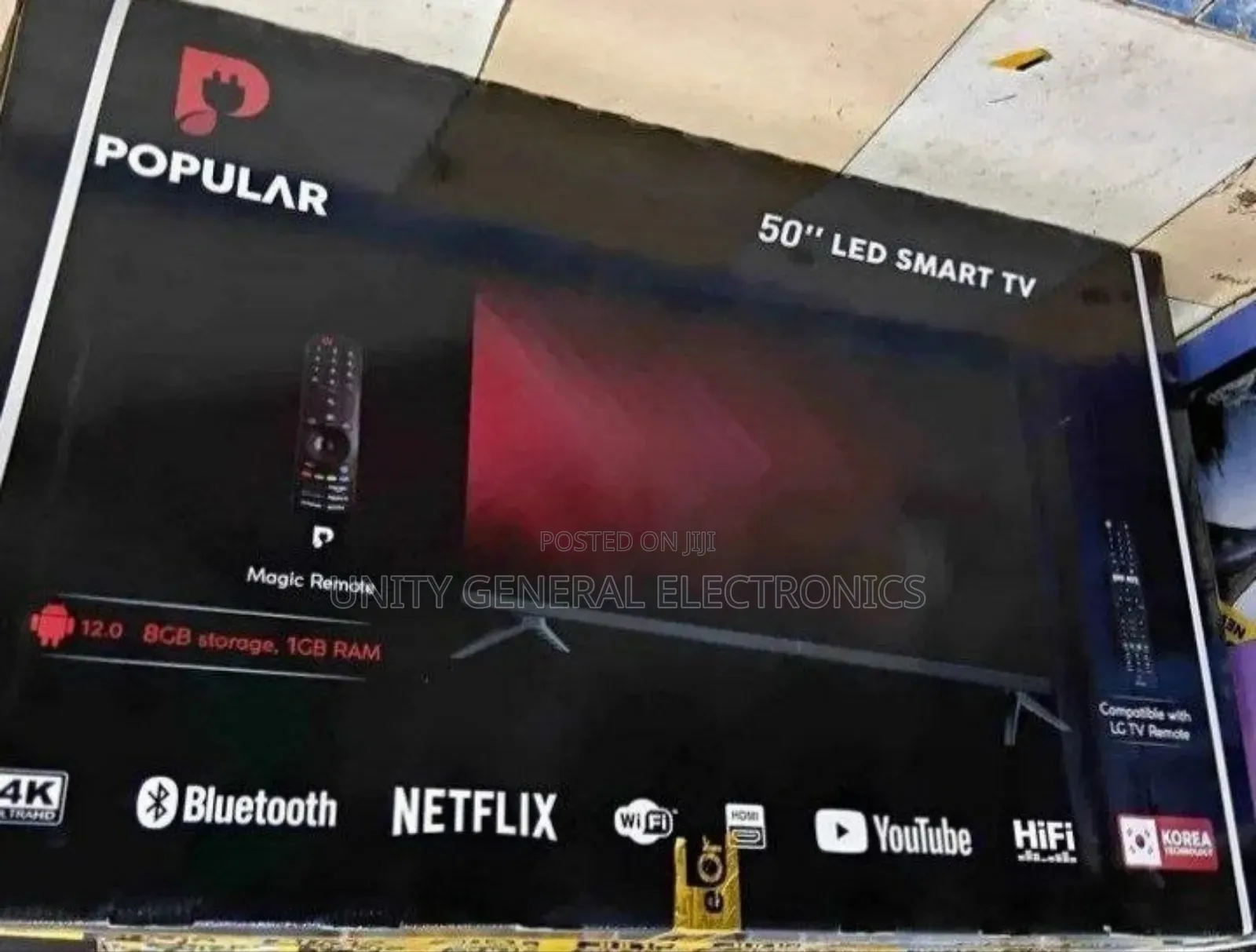 Popular 50" Led Smart Android Tv New Model Free Delivery