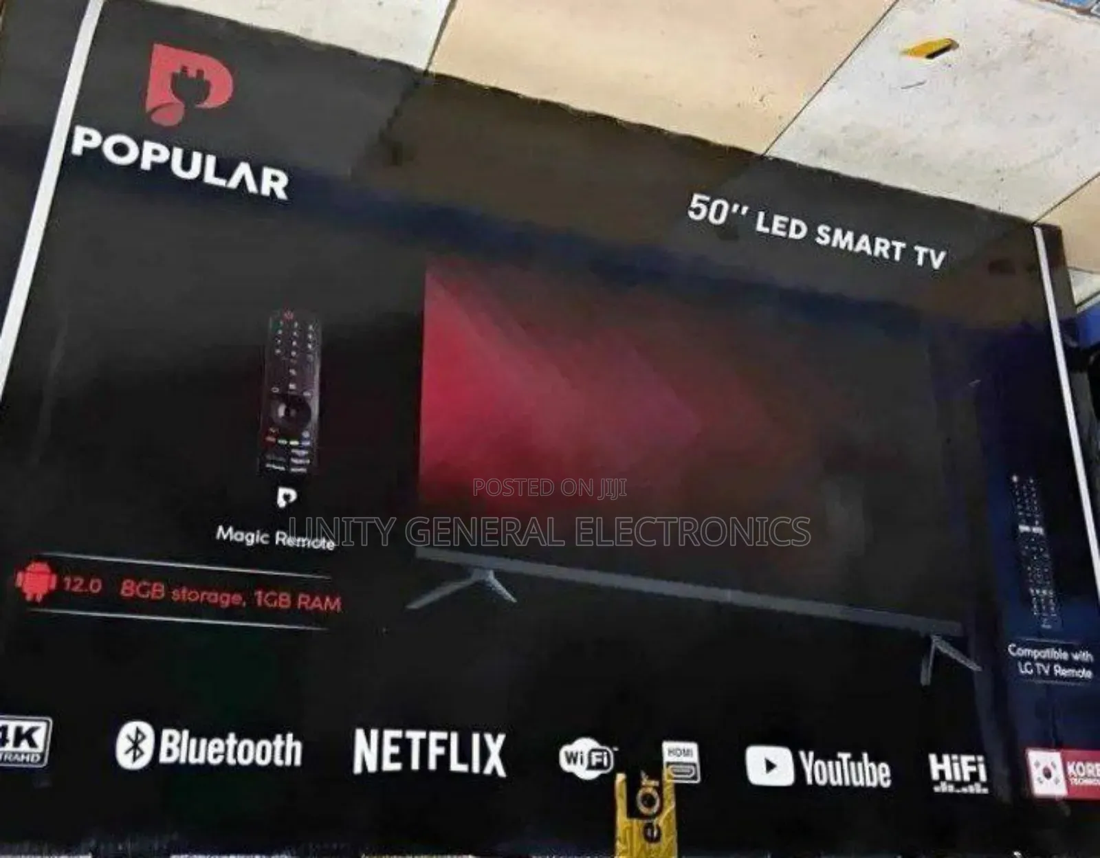 Popular 50" Led Smart Android Tv New Model Free Delivery