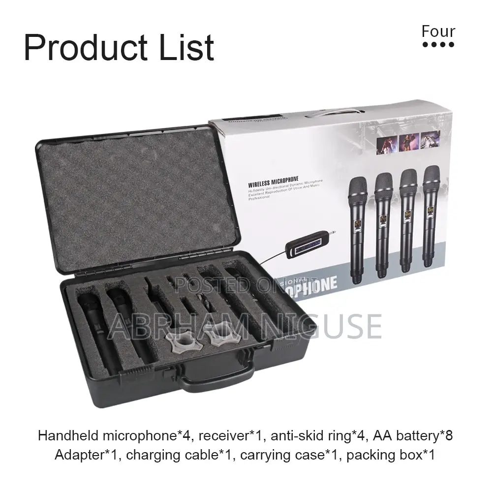 Borl Pro 4-Channel Wireless Microphone System