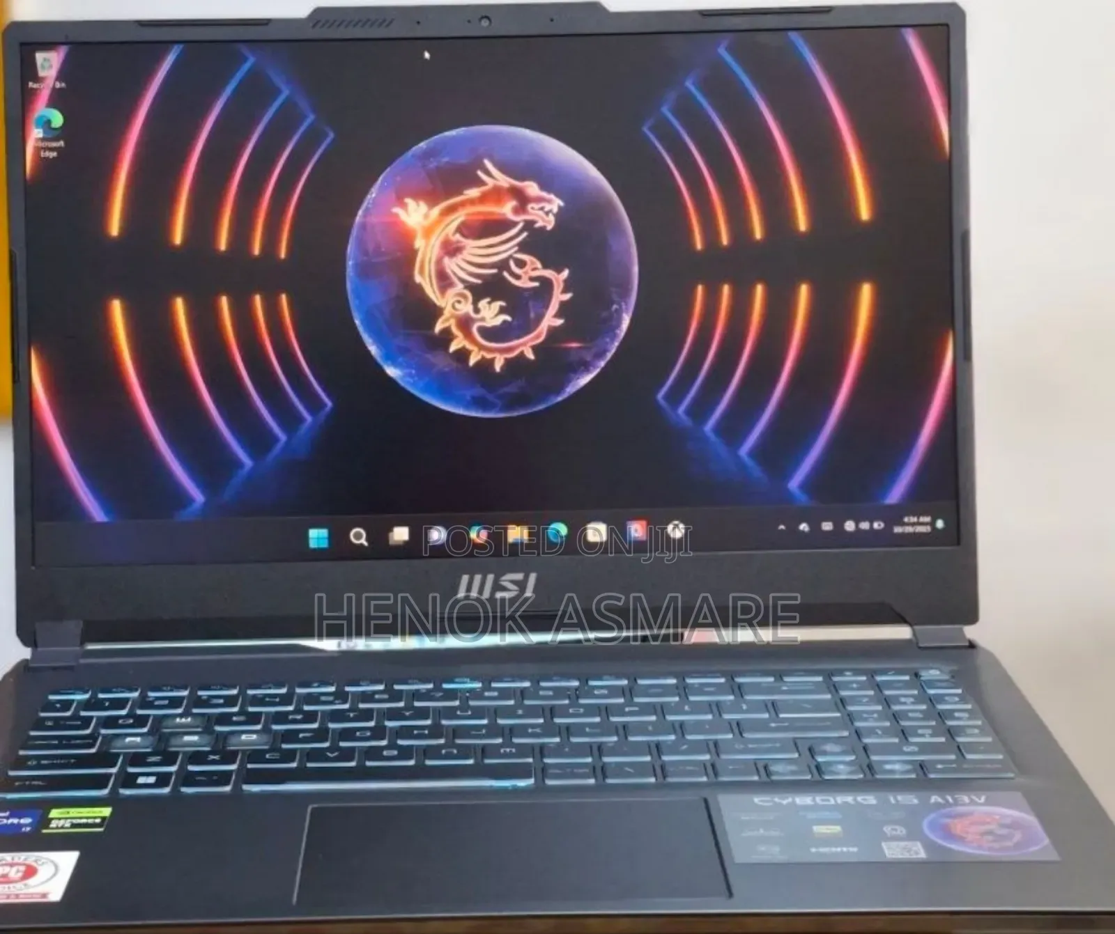 New Laptop MSI Cyborg 15 16GB Intel Core I7 SSD 512GB