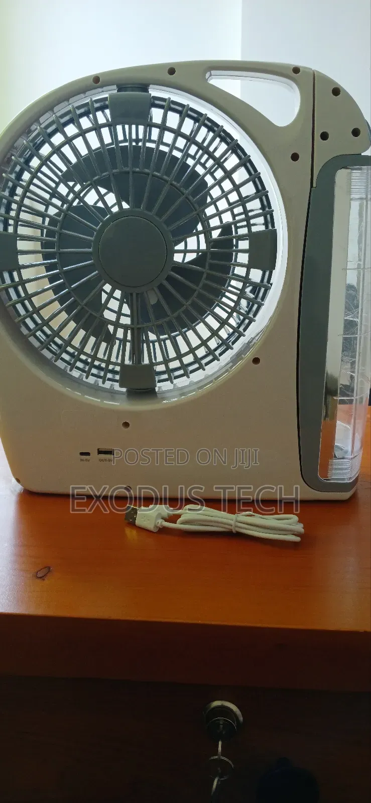 6 in One Fan, Light, Speaker(Bluetooth,Fm Radio,Usb), Power Bank