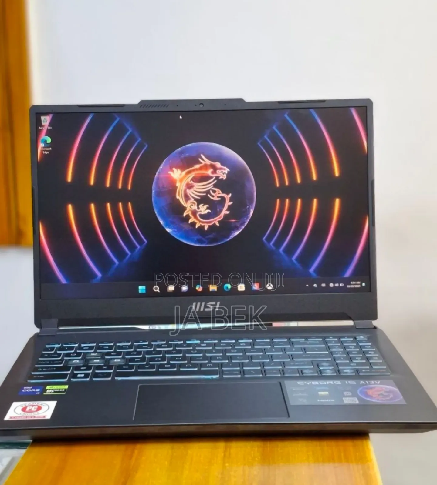 New Laptop MSI Cyborg 15 16GB Intel Core I7 SSD 512GB