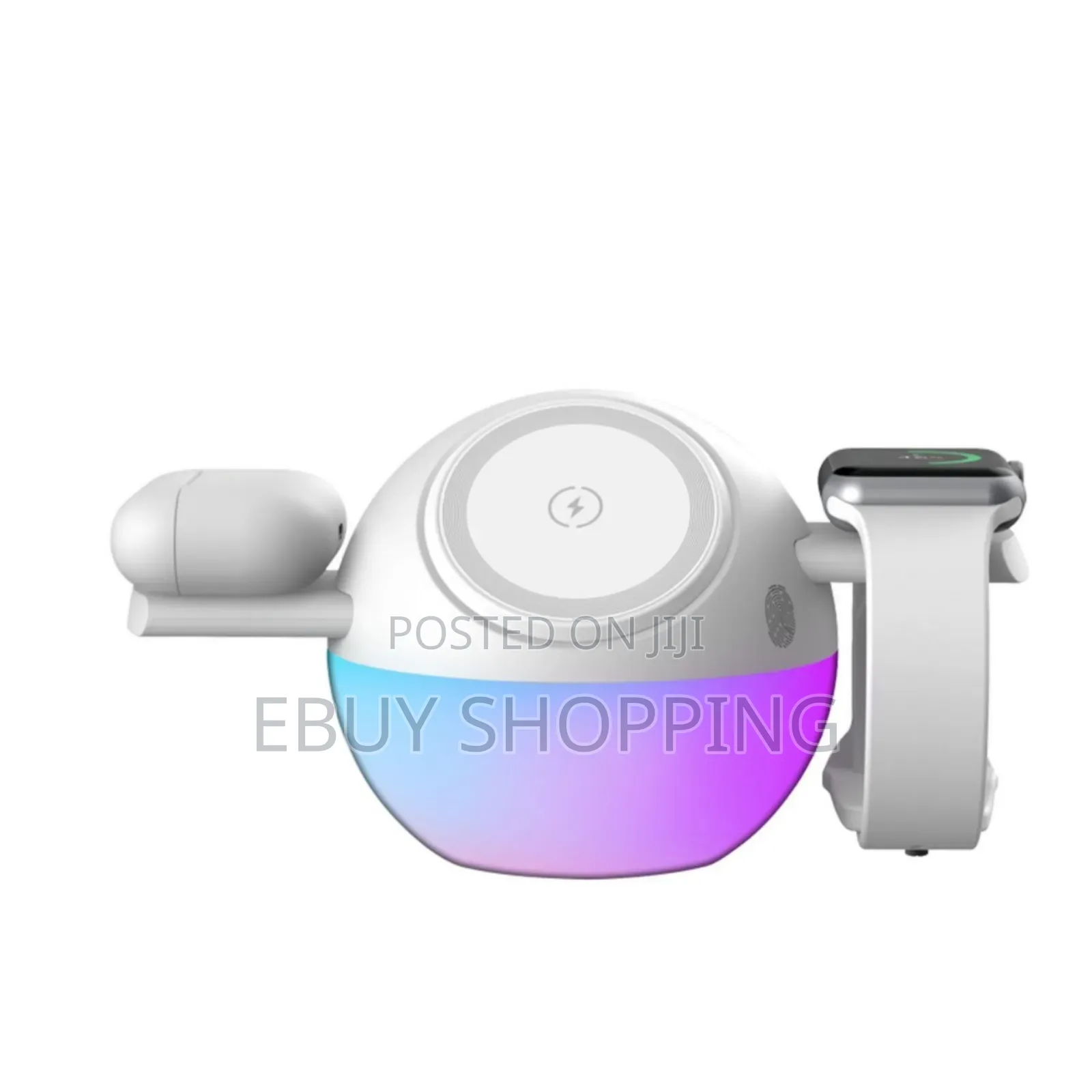 Porodo Orbix: 3-in-1 Magsafe Charger With RGB Ambient Light