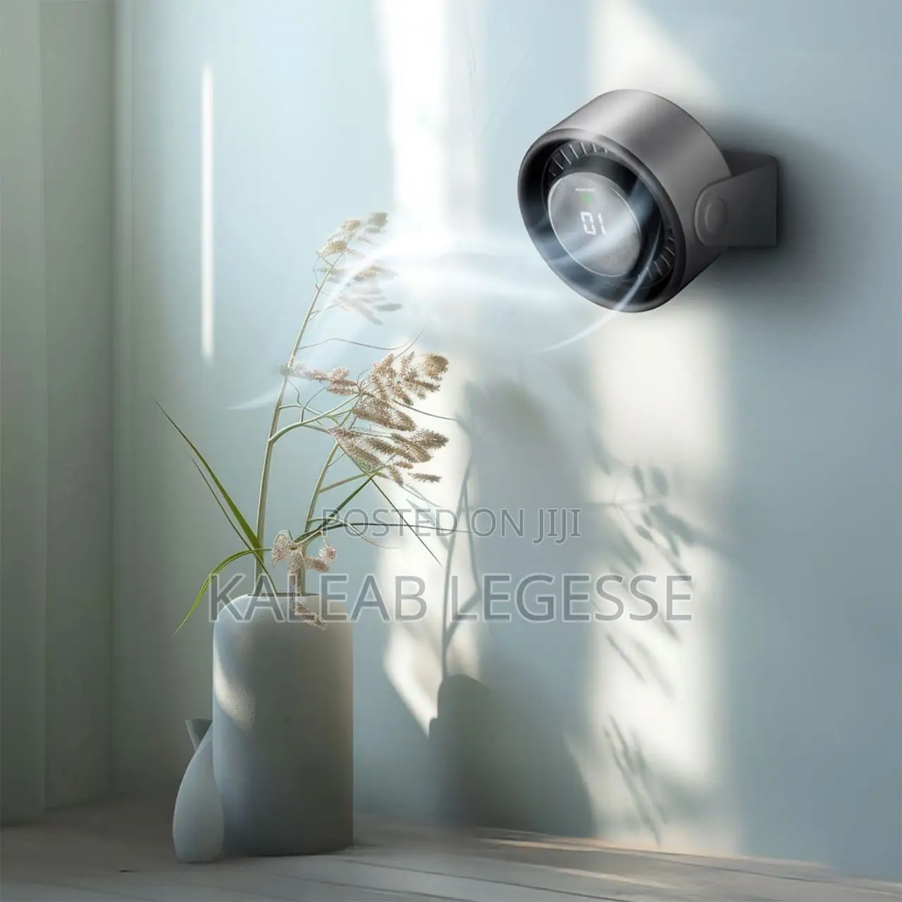  Porodo Flura Mini Cooling Fan With Desktop Wall Mount