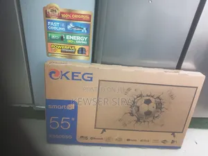 Keg Tv 55inch Smart Video Double Glass Android
