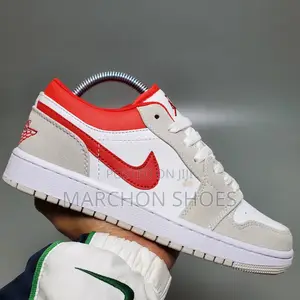 Nike Air Jordan 1 Low Se “Light Smoke Grey / Gym Red” (Men)