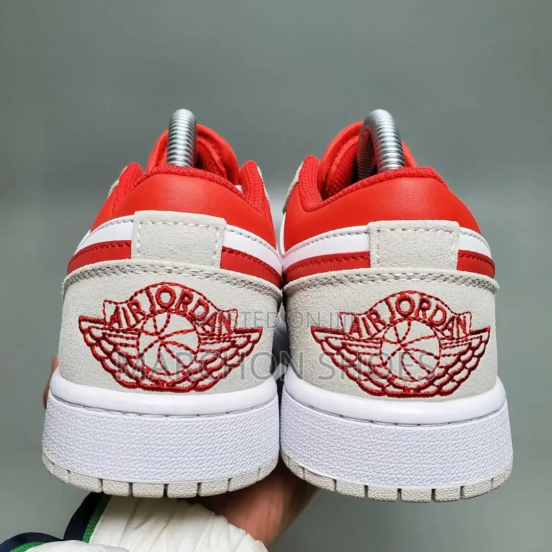 Nike Air Jordan 1 Low Se “Light Smoke Grey / Gym Red” (Men)