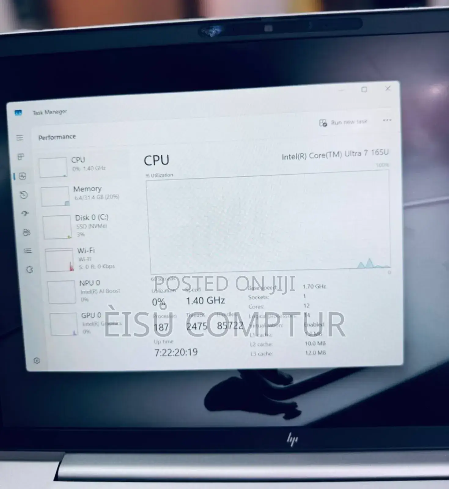 New Laptop HP EliteBook 840 32GB Intel Core Ultra 7 SSD 512GB