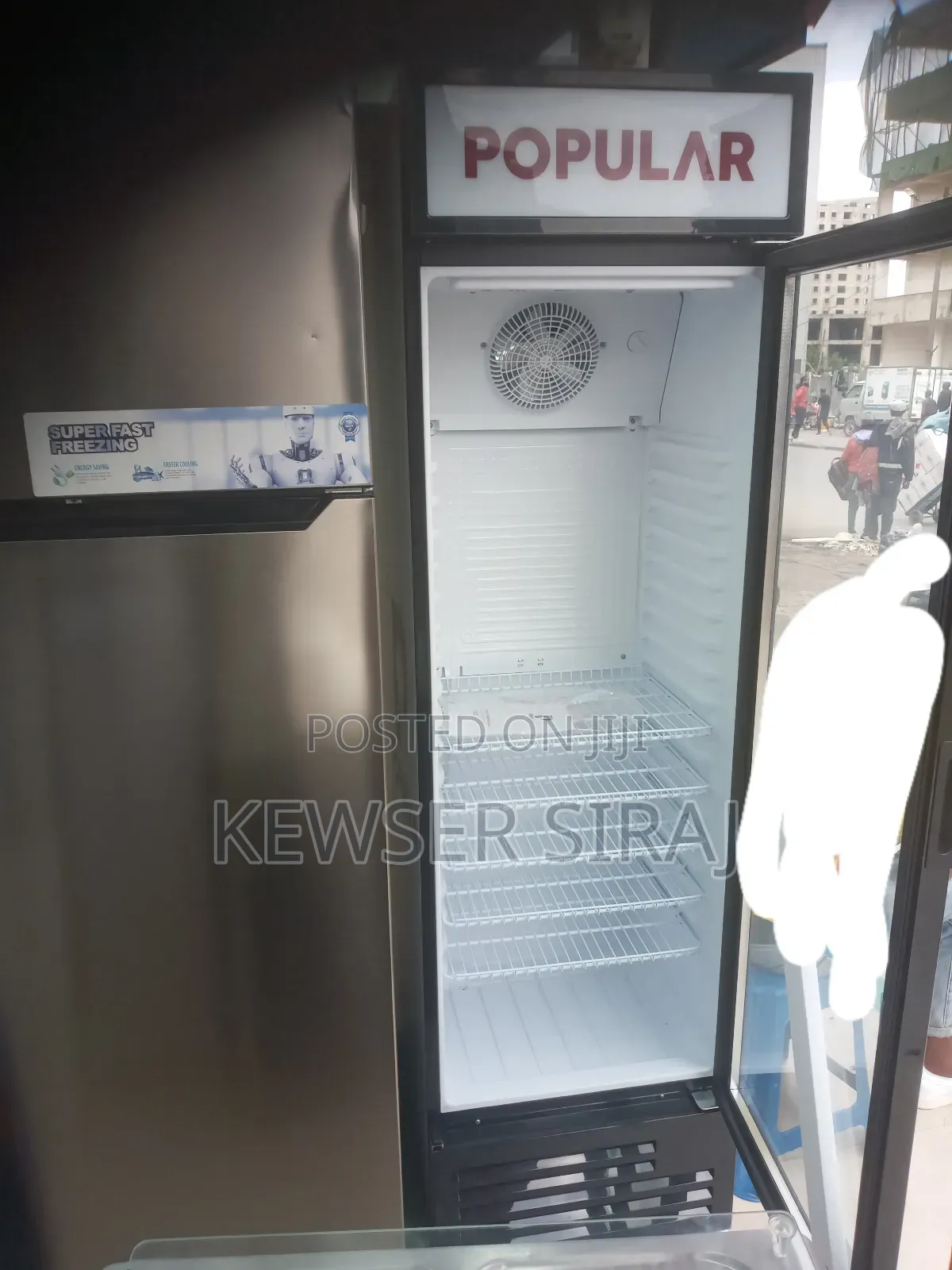 Popular Display Refrigerator Digital ፍሪጅ ዲስፕሌ 480 Litre Fun System የሆነ