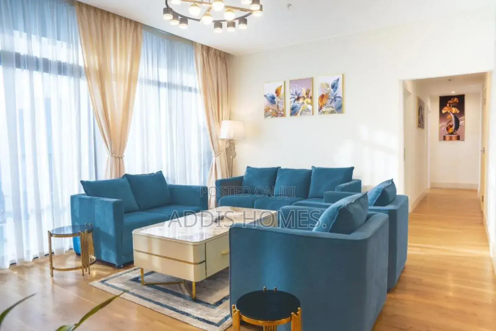 Furnished 4bdrm Apartment in Bole for rent