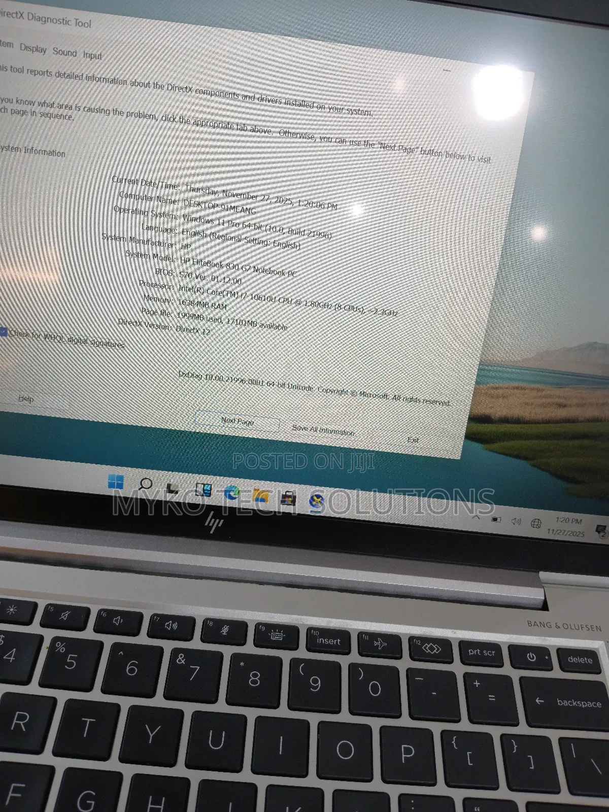 New Laptop HP EliteBook 830 G7 16GB Intel Core I7 SSD 512GB