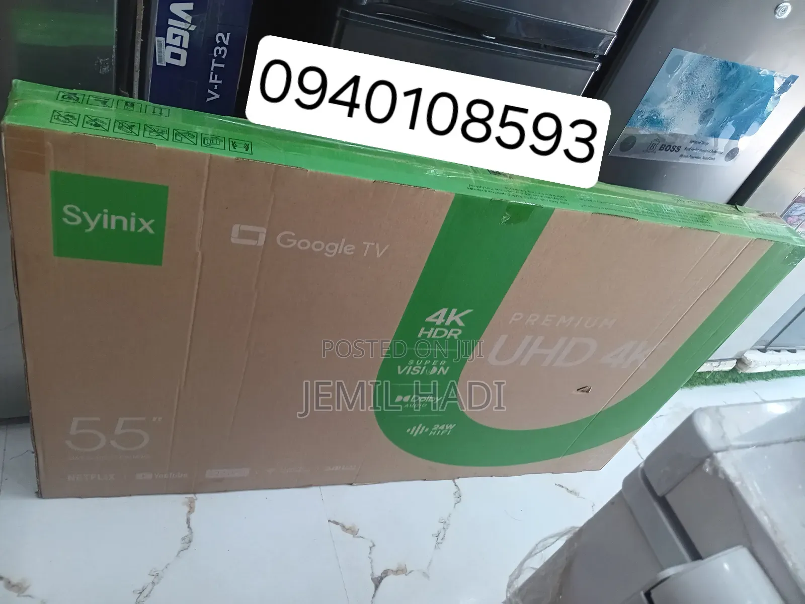 Synix Google Tv 75 Inch Qled Andraid Frameless