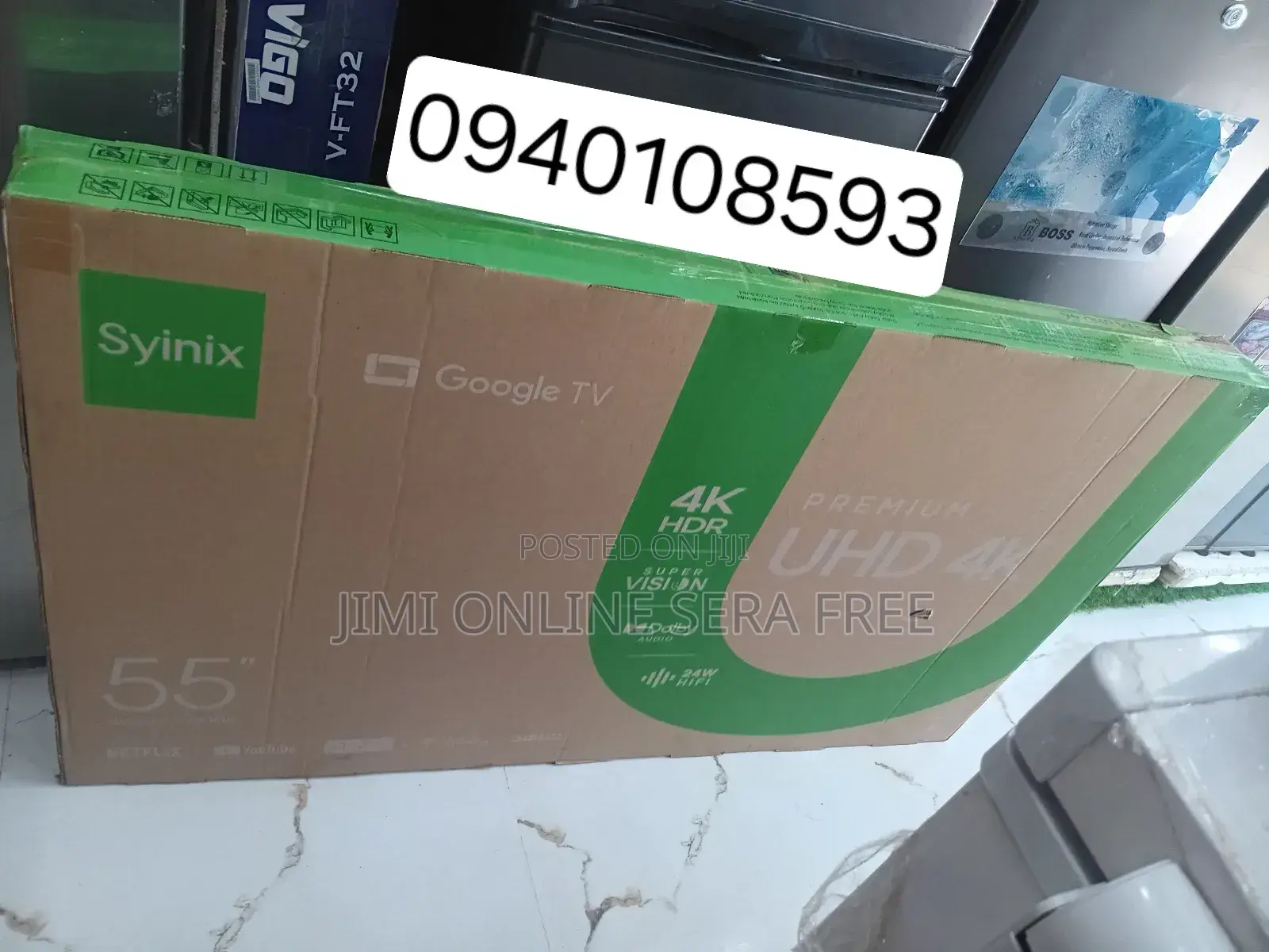 Synix Google Tv 75 Inch Qled Andraid Frameless