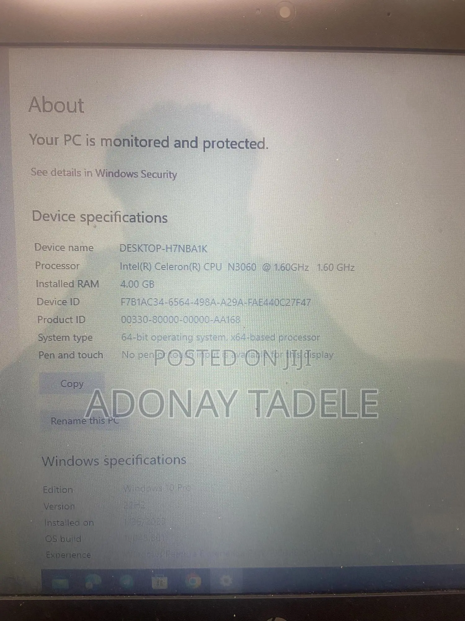 Laptop HP 4GB Intel Core i5 SSD 256GB